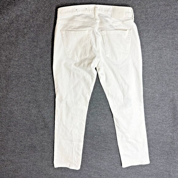 Hollister California Men's Epic Flex Slim Straight Ribbed Jeans White Sz W31xL32 - Picture 8 of 8